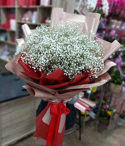 Букет цветов из: Гипсофила в Новом Ставропольского края